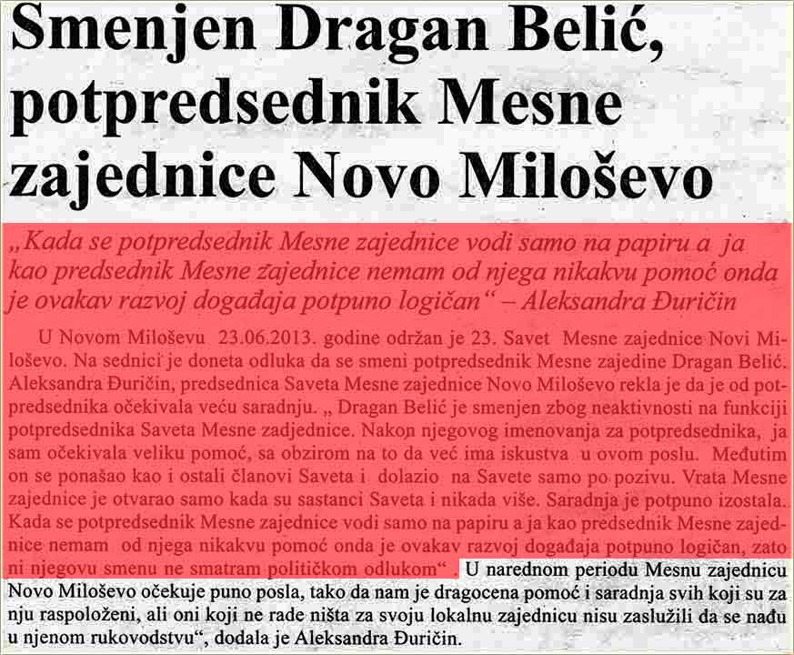 A što je smenjen, Dragan Belić V ?!?