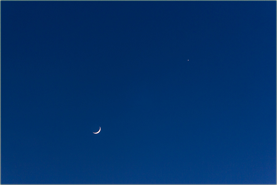 Mesec i Venera zajedno, a najsjajniji naNebo !!!