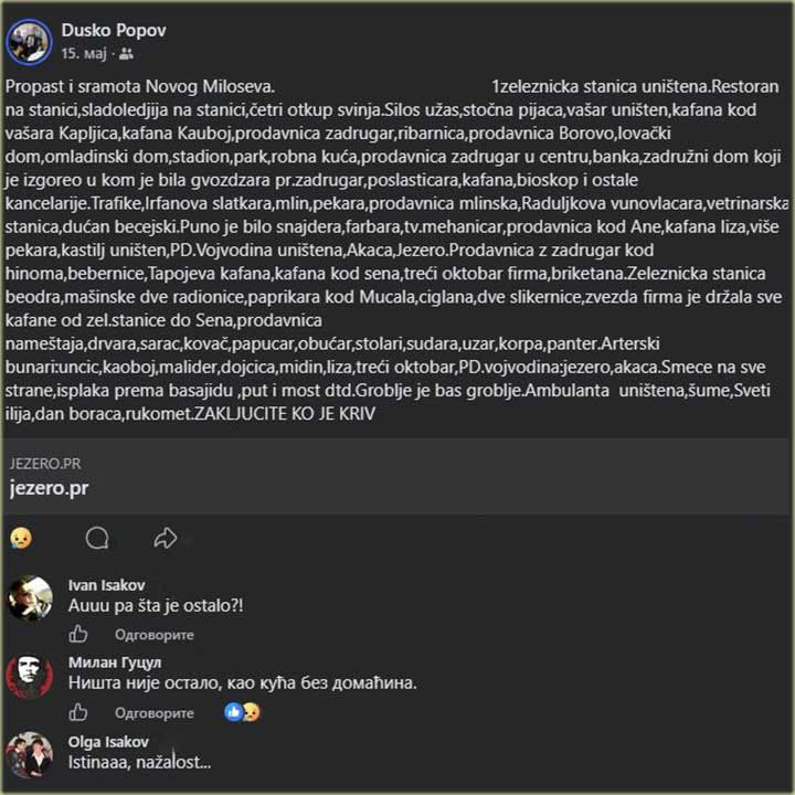 Dusko Popov - Propast i sramota Novog Milo�eva...