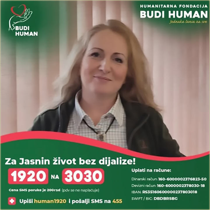 Za Jasnin �ivot bez dijalize !!!