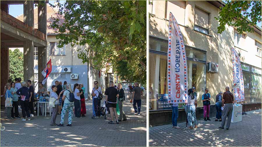 Dva palitička skupa u center NM-a..., mîrna !!!