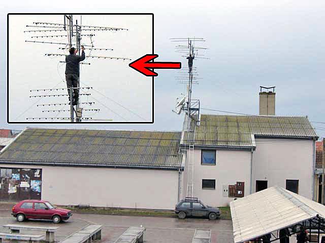 Štelovanje antena...